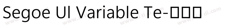 Segoe Ul Variable Te字体转换